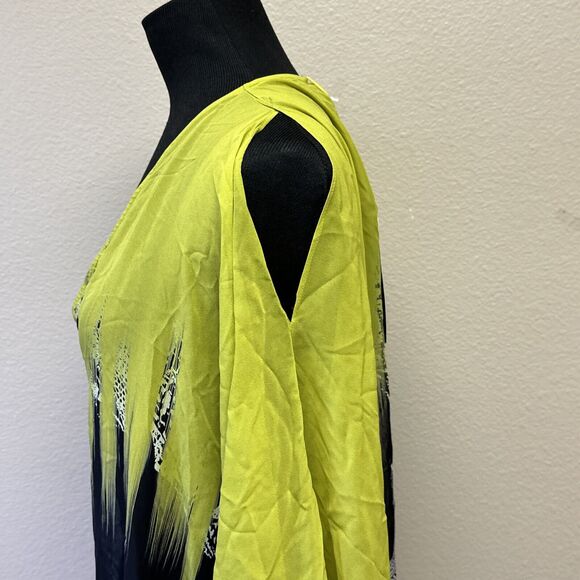 Etro Milano NWT 100% Silk OS Caftan Maxi dress Boho Chic Designer Island Ethnic - Picture 8 of 10